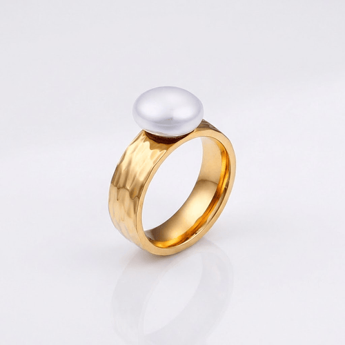 Gold Pearl Vintage Ring by Rose & Oliver - product image 1