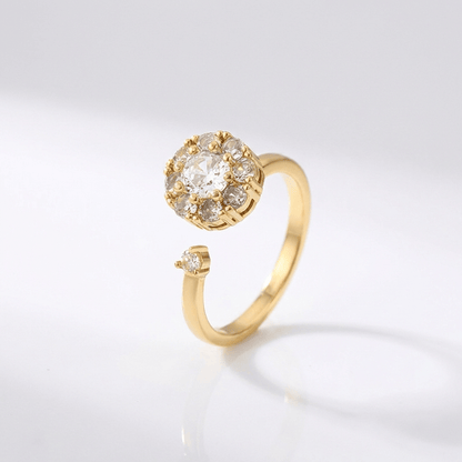 Diamond Cluster Ring - (Adjustable) by Rose & Oliver - product image 3