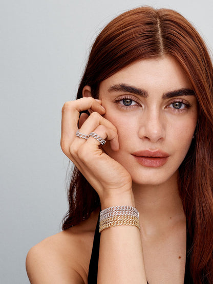 Pave Cuban Bracelet | Gold by Rose & Oliver - product image 5