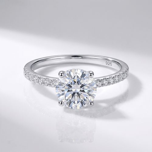 Classic Round Zirconia Silver Ring by Rose & Oliver - product image 1