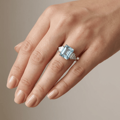 Silver Diamond Trio Ring by Rose & Oliver - product image 6